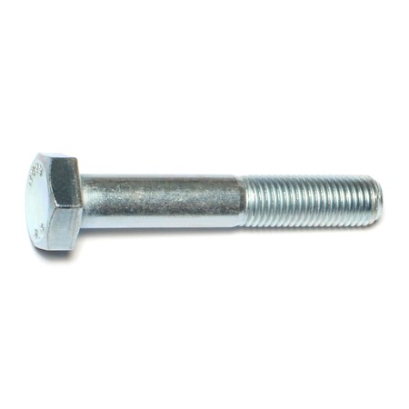 MIDWEST FASTENER Class 8.8, M10-1.25 Hex Head Cap Screw, Zinc Plated Steel, 60 mm L, 4 PK 73567